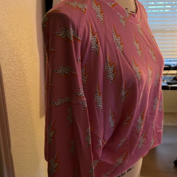 Stripe and Stare Pink Crop Top - Picture 3 of 5